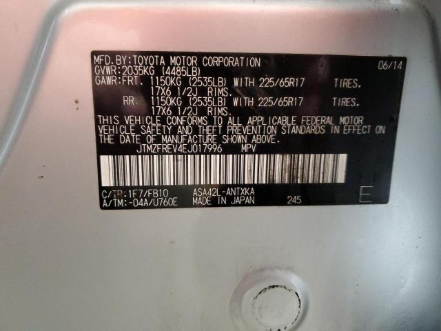 Photo 14 from auction – 2014 TOYOTA RAV4 LE with VIN JTMZFREV4EJ017996