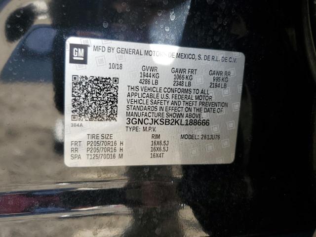 Photo 14 from auction – 2019 CHEVROLET TRAX LS with VIN 3GNCJKSB2KL188666