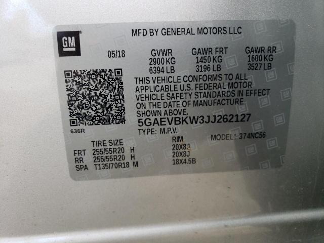 Photo 14 from auction – 2018 BUICK ENCLAVE PR with VIN 5GAEVBKW3JJ262127