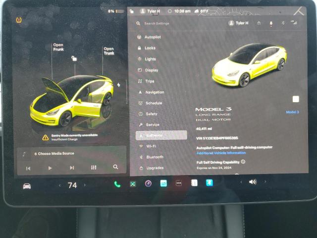 Photo 9 from auction – 2023 TESLA MODEL 3 with VIN 5YJ3E1EB4PF665395