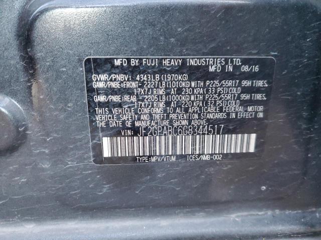 Photo 14 from auction – 2016 SUBARU CROSSTREK with VIN JF2GPABC6G8344517