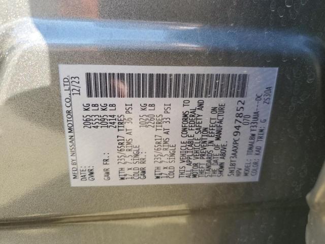 Photo 14 from auction – 2023 NISSAN ROGUE S with VIN 5N1BT3AAXPC947852