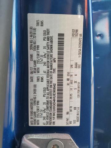 Photo 14 from auction – 2017 FORD ESCAPE SE with VIN 1FMCU0GD4HUE90842