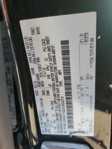 Photo 14 from auction – 2016 FORD ESCAPE SE with VIN 1FMCU0GX1GUC62273