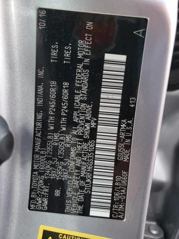 Photo 14 from auction – 2016 TOYOTA HIGHLANDER with VIN 5TDJKRFH6GS351065
