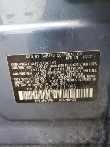 Photo 14 from auction – 2018 SUBARU FORESTER 2 with VIN JF2SJAGC7JH511995