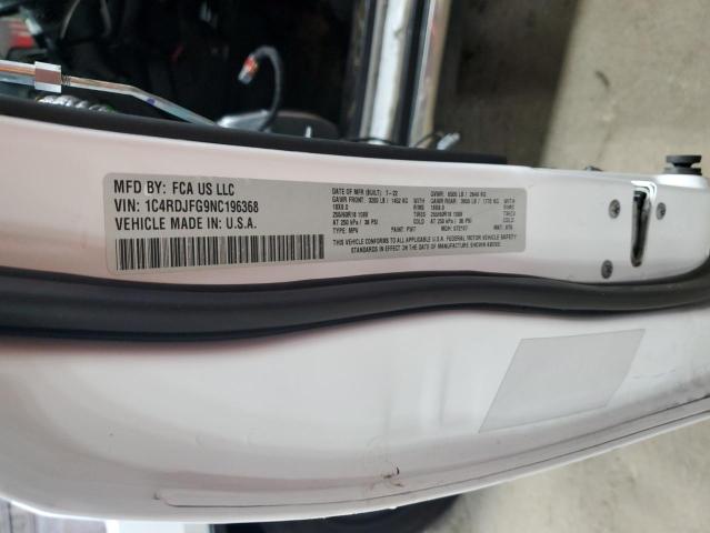 Photo 14 from auction – 2022 DODGE DURANGO PU with VIN 1C4RDJFG9NC196368