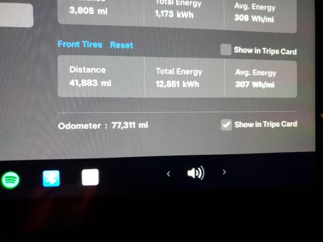 Photo 9 from auction – 2022 TESLA MODEL Y with VIN 7SAYGAEEXNF489186