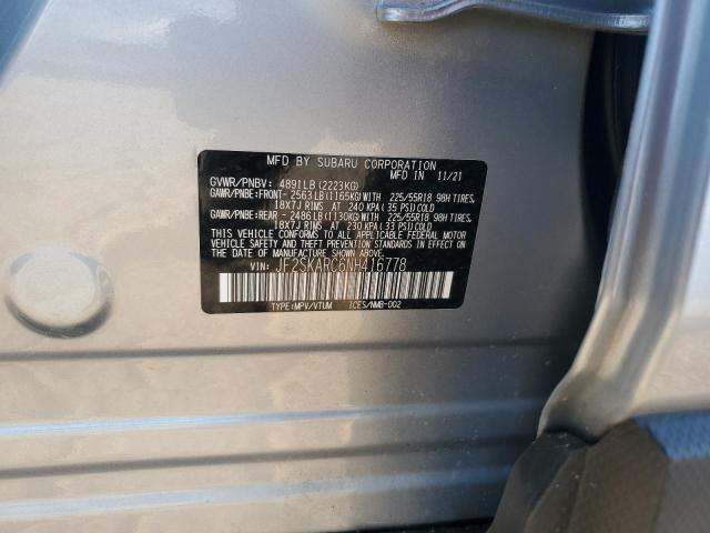 Photo 14 from auction – 2022 SUBARU FORESTER T with VIN JF2SKARC6NH416778