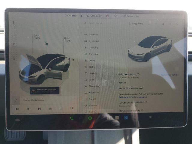 Photo 9 from auction – 2024 TESLA MODEL 3 with VIN 5YJ3E1EAXRF855518
