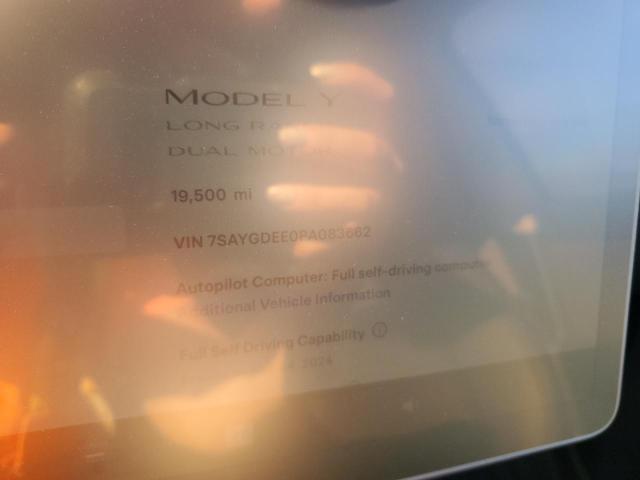Photo 9 from auction – 2023 TESLA MODEL Y with VIN 7SAYGDEE0PA083662