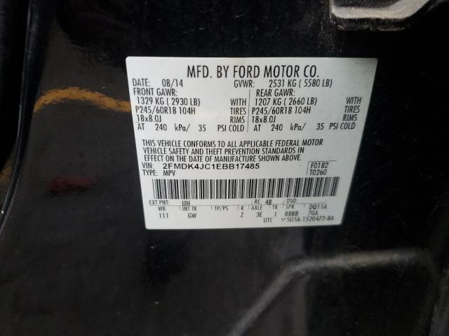 Photo 14 from auction – 2014 FORD EDGE SEL with VIN 2FMDK4JC1EBB17485