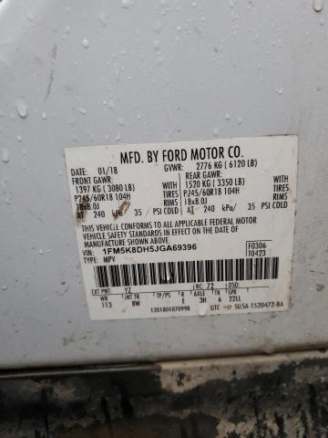 Photo 14 from auction – 2018 FORD EXPLORER X with VIN 1FM5K8DH5JGA69396