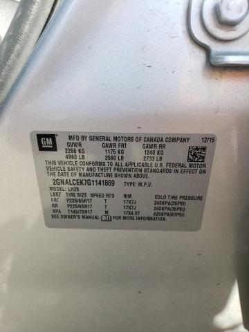Photo 14 from auction – 2016 CHEVROLET EQUINOX LT with VIN 2GNALCEK7G1141869
