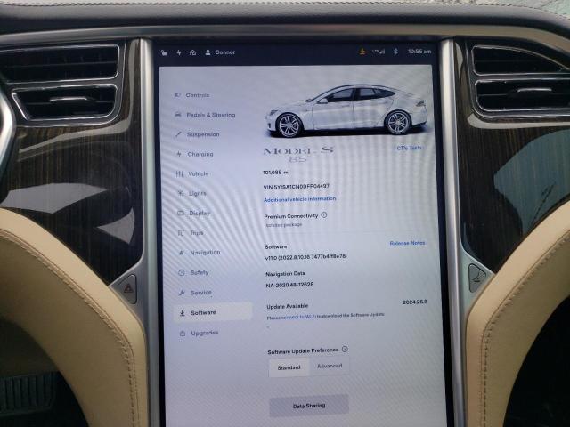 Photo 9 from auction – 2013 TESLA MODEL S with VIN 5YJSA1CN0DFP04497