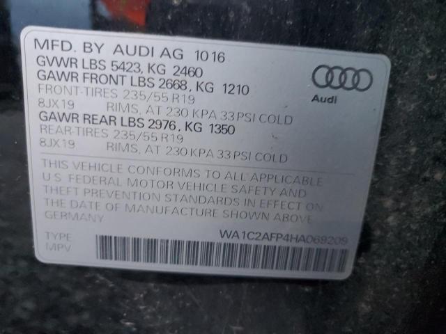 Photo 14 from auction – 2017 AUDI Q5 PREMIUM with VIN WA1C2AFP4HA069209