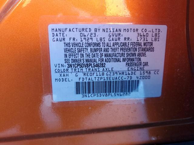 Photo 14 from auction – 2023 NISSAN KICKS SR with VIN 3N1CP5DV8PL546282