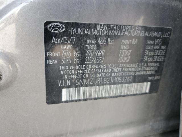 Photo 14 from auction – 2018 HYUNDAI SANTA FE S with VIN 5NMZU3LB2JH053262
