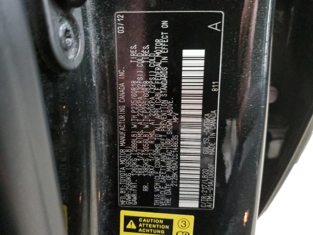 Photo 14 from auction – 2012 LEXUS RX 350 with VIN 2T2BK1BA7CC148635
