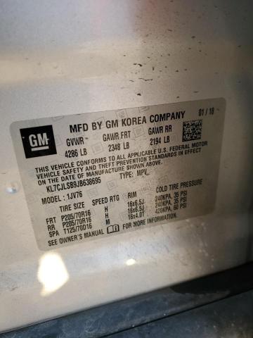 Photo 14 from auction – 2018 CHEVROLET TRAX 1LT with VIN KL7CJLSB9JB638695