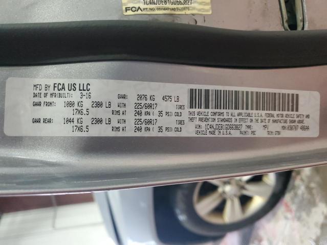 Photo 14 from auction – 2016 JEEP COMPASS LA with VIN 1C4NJDEB1GD663827