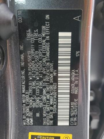 Photo 14 from auction – 2010 TOYOTA HIGHLANDER with VIN 5TDYK3EH1AS011603