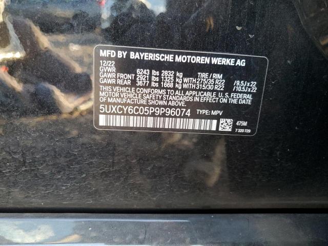 Photo 14 from auction – 2023 BMW X6 XDRIVE4 with VIN 5UXCY6C05P9P96074