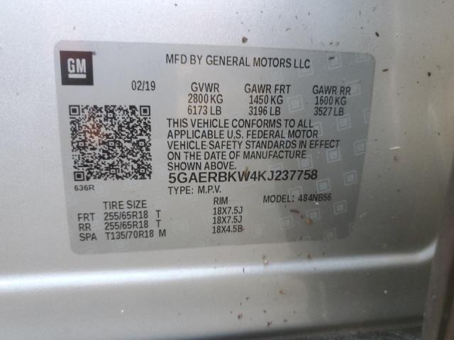 Photo 14 from auction – 2019 BUICK ENCLAVE ES with VIN 5GAERBKW4KJ237758