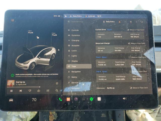 Photo 9 from auction – 2022 TESLA MODEL 3 with VIN 5YJ3E1EB0NF178885