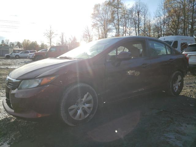 HONDA CIVIC 2012 with VIN 2HGFB2F57CH584708 - Photo from auction