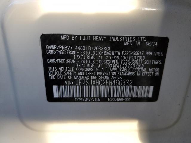 Photo 14 from auction – 2015 SUBARU FORESTER 2 with VIN JF2SJAHC2FH460332