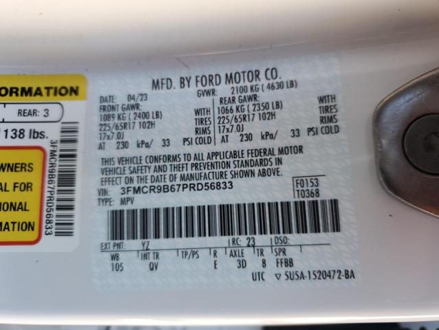 Photo 14 from auction – 2023 FORD BRONCO SPO with VIN 3FMCR9B67PRD56833