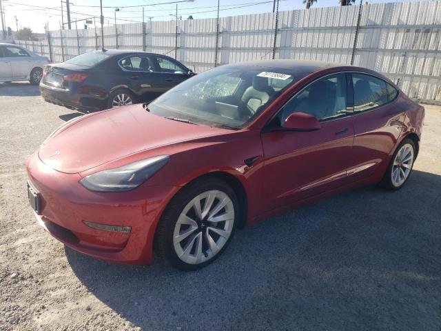 TESLA MODEL 3 2022 with VIN 5YJ3E1EB8NF124038 - Photo from auction
