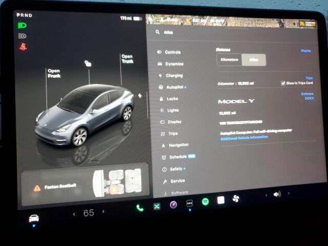 Photo 9 from auction – 2023 TESLA MODEL Y with VIN 7SAYGDED7PF960240
