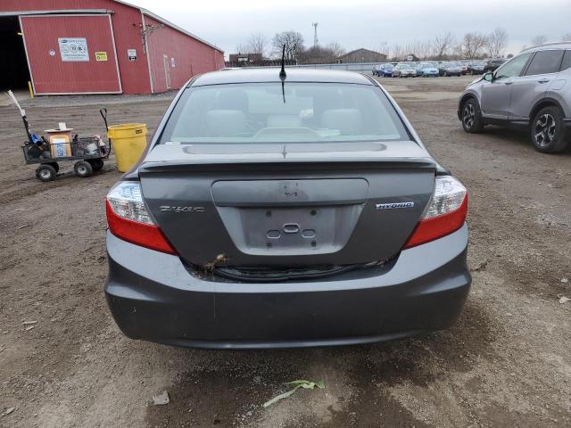 Photo 6 from auction – 2012 HONDA CIVIC HYBR with VIN JHMFB4F24CS800327