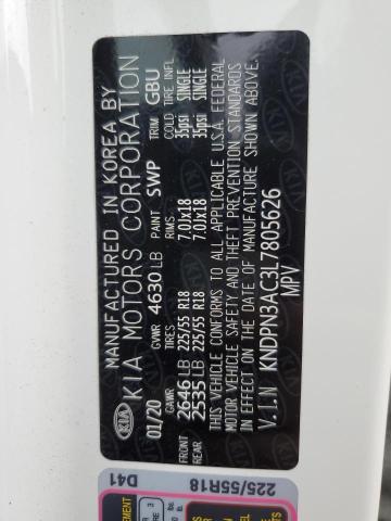 Photo 14 from auction – 2020 KIA SPORTAGE E with VIN KNDPN3AC3L7805626