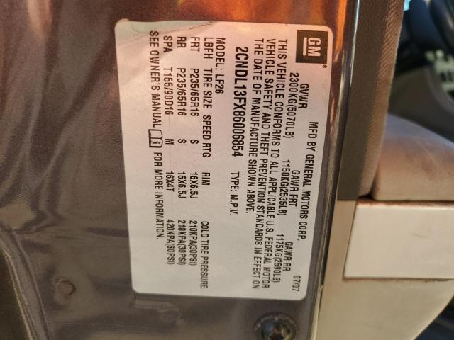 Photo 14 from auction – 2008 CHEVROLET EQUINOX LS with VIN 2CNDL13FX86006854