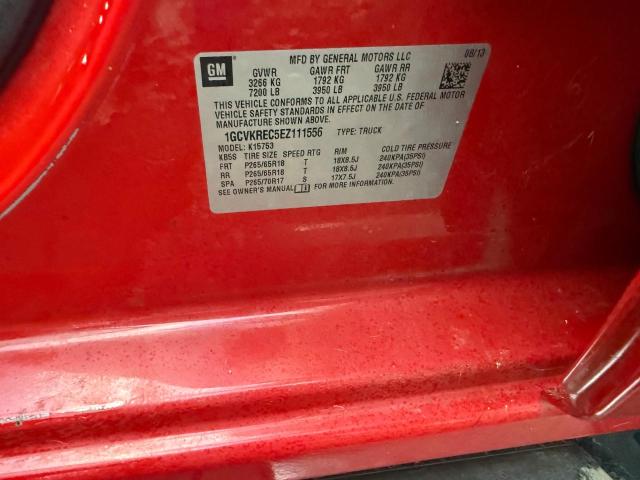 Photo 10 from auction – 2014 CHEVROLET SILVERADO with VIN 1GCVKREC5EZ111556