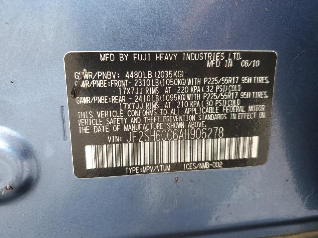 Foto 14 de la subasta – 2010 SUBARU FORESTER 2 con VIN JF2SH6CC6AH906278