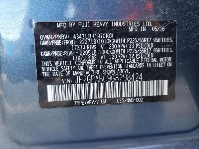 Photo 14 from auction – 2016 SUBARU CROSSTREK with VIN JF2GPABC9G8298424