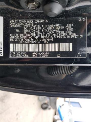 Photo 14 from auction – 2006 TOYOTA 4RUNNER SR with VIN JTEZU14R060071374