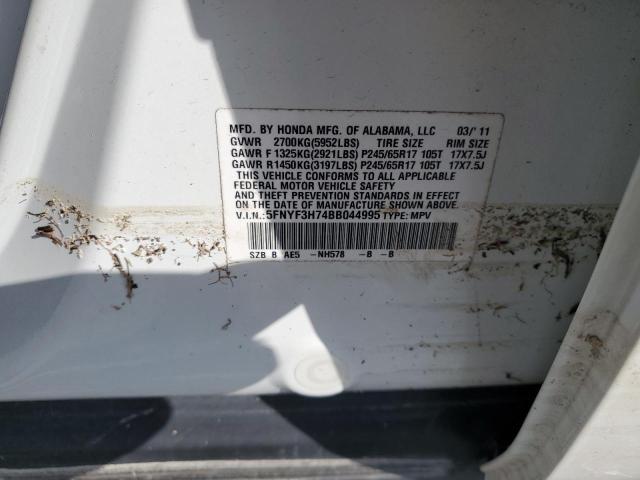 Photo 14 from auction – 2011 HONDA PILOT EXLN with VIN 5FNYF3H74BB044995