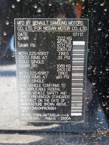 Photo 14 from auction – 2017 NISSAN ROGUE with VIN KNMAT2MV0HP606964