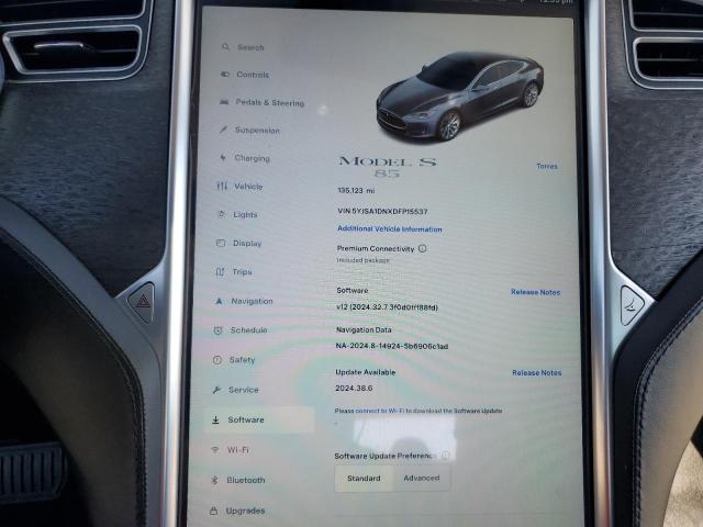 Photo 9 from auction – 2013 TESLA MODEL S with VIN 5YJSA1DNXDFP15537