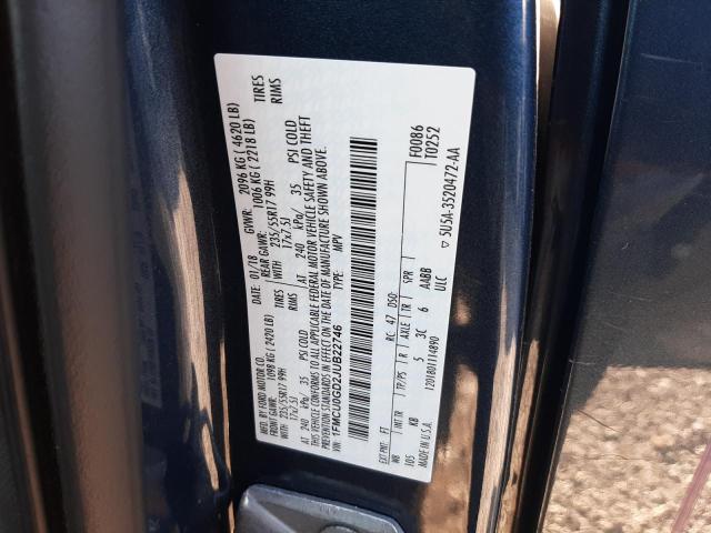 Photo 14 from auction – 2018 FORD ESCAPE SE with VIN 1FMCU0GD2JUB22746
