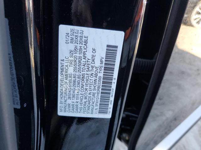 Photo 14 from auction – 2024 HONDA PILOT ELIT with VIN 5FNYG1H83RB033569