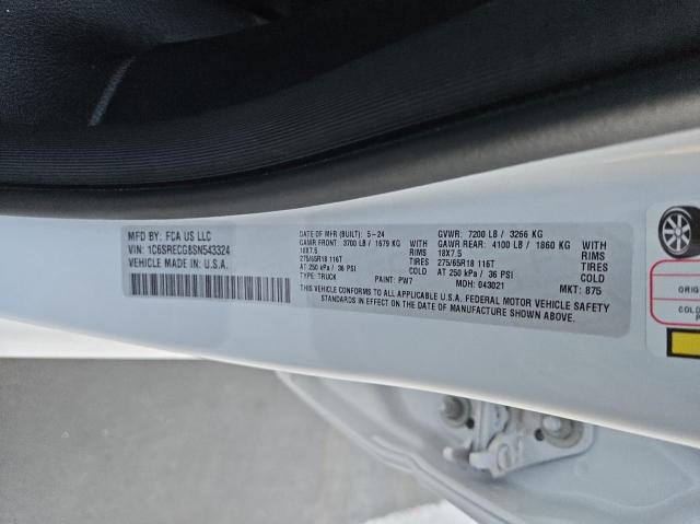 Photo 10 from auction – 2025 RAM 1500 TRADE with VIN 1C6SRECG8SN543324