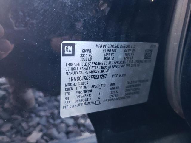 Photo 14 from auction – 2015 CHEVROLET SUBURBAN C with VIN 1GNSCJKC8FR231267