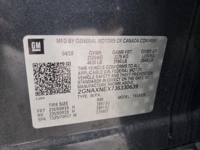 Photo 14 from auction – 2018 CHEVROLET EQUINOX PR with VIN 2GNAXNEX7J6330639