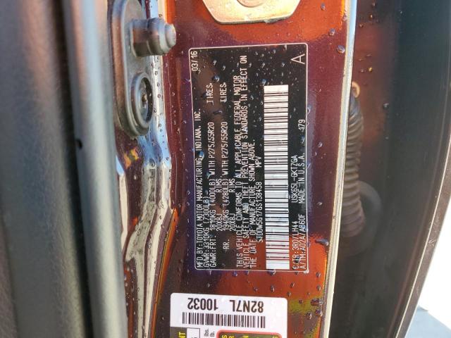 Photo 14 from auction – 2016 TOYOTA SEQUOIA PL with VIN 5TDDW5G17GS138458